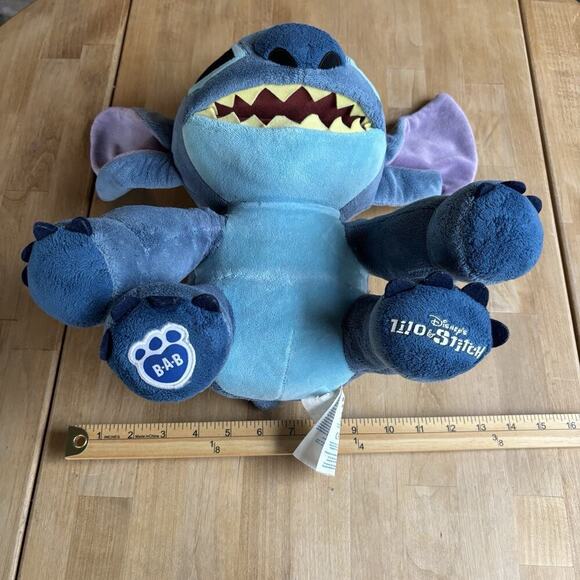 Build A Bear Workshop BABW Disney Stitch Blue Stuffed Animal Plush Toy Lilo 12" - Picture 10 of 14